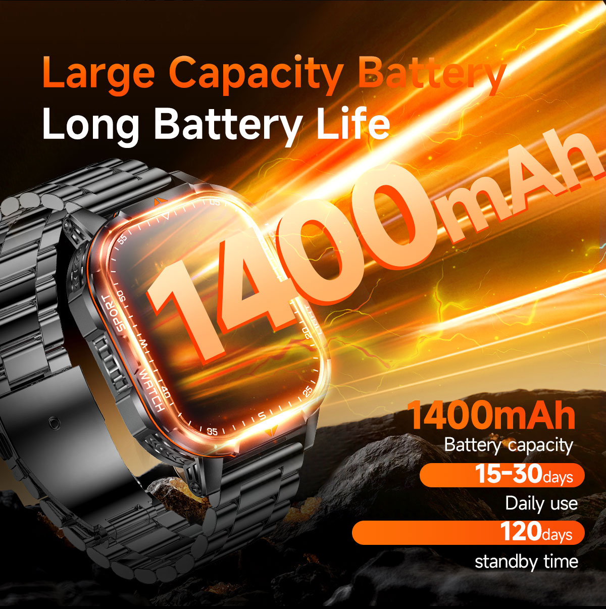 2026 New 1400mAh Super Large B - Smartwatch Watches For Women With Gps ulasan dan harga