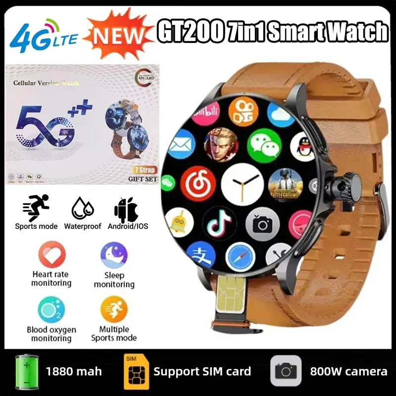GT200 5G Smart Watch 1.95 Inch - Smartwatch Watches Price ulasan dan harga